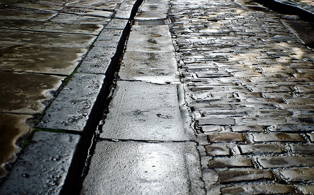 cobblestone street